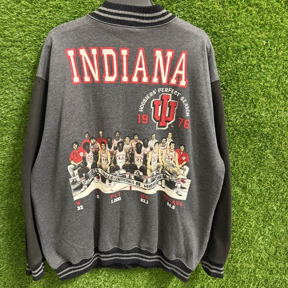 Indiana Hoosiers 1976 Perfect Season Glory Days Varsity Jacket Mens XL - Picture 1 of 6